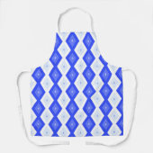 Royal blue diamond pattern schort (Voorkant)