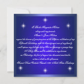 Royal Blue Diamond Sparkles Quinceañera Invitation (Dos)