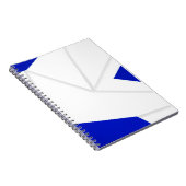 ROYAL BLUE DOVE ORIGAMI FEATHER NOTITIEBOEK (Rechterzijde)
