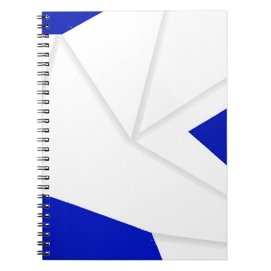 ROYAL BLUE DOVE ORIGAMI FEATHER NOTITIEBOEK (Voorkant)