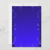 Royal Blue Elegant Wedding Merci (Dos)