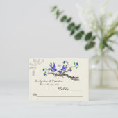 Royal Blue- en grijze tafelkaarten Plaatskaartje (Staand voorkant)