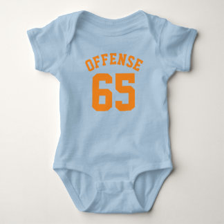 Royal Blue en Oranje Baby | Sport Jersey Design Romper