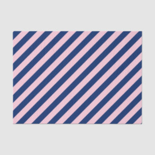 Royal Blue en Pink Stripes Tissuepapier