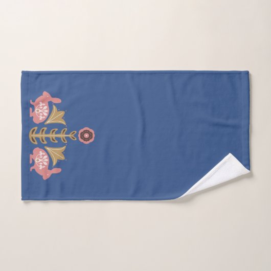 Royal Blue en Scandinavian Rabbit Bad Handdoek (Handdoek)