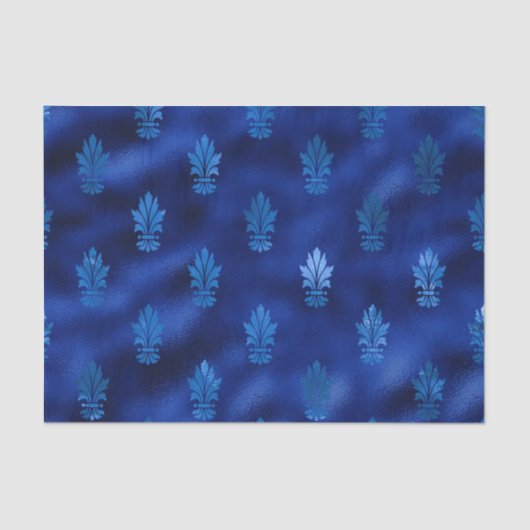 Royal Blue en Silver Tissuepapier (Voorkant)