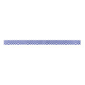 Royal Blue en White Checkered Pattern Lint (Voorkant)