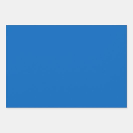 Royal Blue en White Cross Stitch Floral Inpakpapier Vel (Voorkant 3)