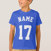 Royal Blue en White Kinderen | Sport Jersey Design