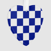 Royal Blue et White À damiers Motif (devant)