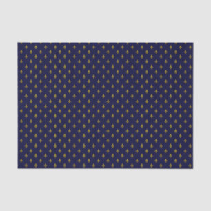 Royal Blue Fleur De Lis Pattern Tissuepapier