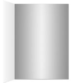 Royal Blue Floral et Silver Heart Numéro de table (Intérieur (Droit))