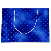 Royal Blue Foil Hanoukka Grand sac cadeau (Devant)