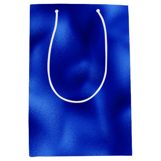Royal Blue Folie Hanukkah Medium Cadeauzakje (Voorkant)
