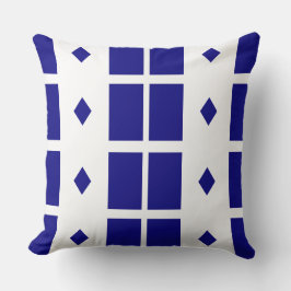 Royal Blue Geometric Sierkussen
