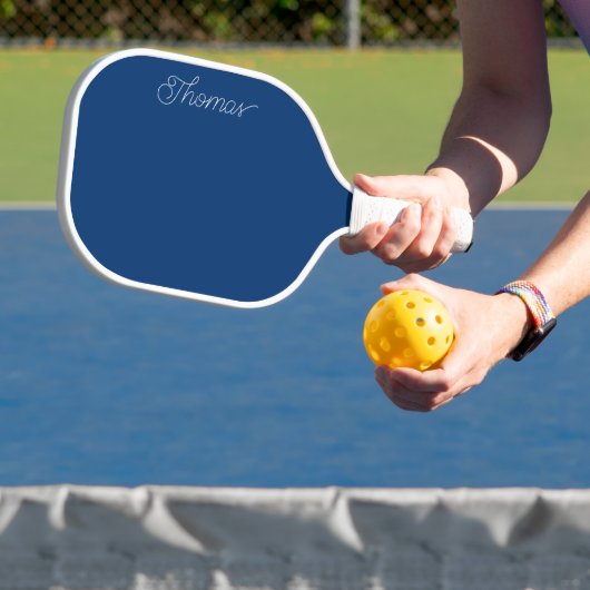 Royal Blue Gepersonaliseerde Pickleball Paddle (Insitu)