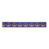 Royal Blue Gold Crown Fancy Prince Lint (Voorkant)