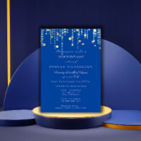 Royal Blue Gold Drids Birthday Vrijgezellenfeest