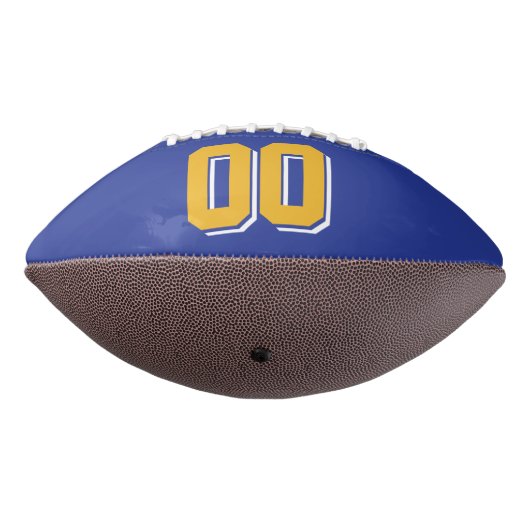 ROYAL BLUE GOLD EN WITTE Football (Gedraaid 270)