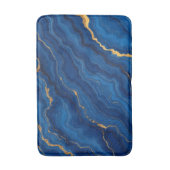 Royal Blue Gold Marble Collectie Badmat (Voorkant Verticaal)