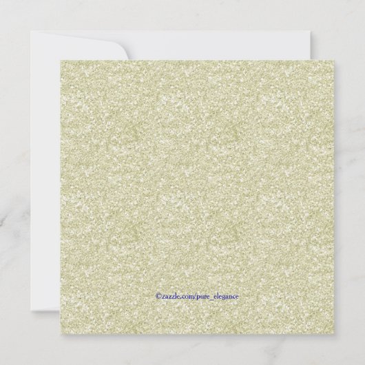 Royal Blue & Gold Masquerade Party Kaart (Achterkant)