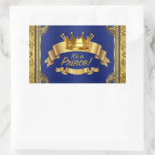 Royal Blue Gold Prince Bouteille d'eau Étiquettes (Sac)