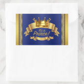 Royal Blue Gold Prince Bouteille d'eau Étiquettes (Sac)