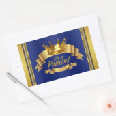 Royal Blue Gold Prince Bouteille d'eau Étiquettes (Enveloppe)