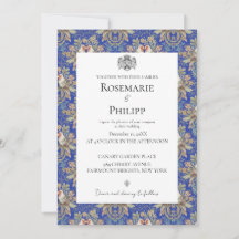 Royal Blue Gorgeous Lovebirds Custom Photo Wedding