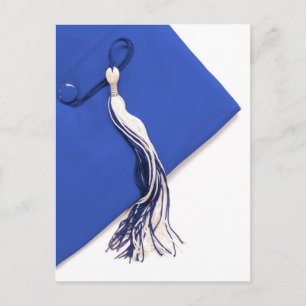 Royal Blue Graduation Cap en Tassel Briefkaart