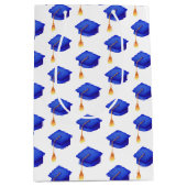 Royal Blue Graduation Cap High School Afstuderen Medium Cadeauzakje (Voorkant)