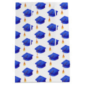 Royal Blue Graduation Cap High School Afstuderen Medium Cadeauzakje (Achterkant)