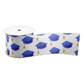 Royal Blue Graduation Cap met Tassels Afstuderen Lint (Spoel)