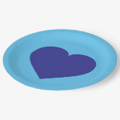 Royal Blue Heart Paper Bord (Gekanteld)