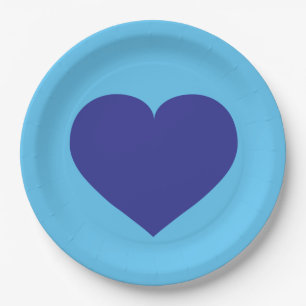 Royal Blue Heart Paper Bord