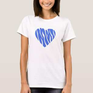 Royal Blue Heart T-shirt
