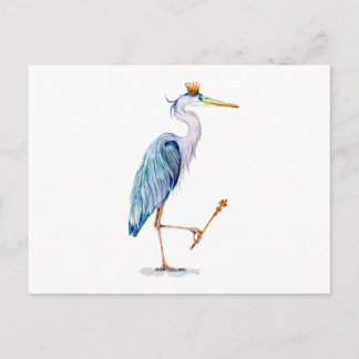 Royal Blue Heron Briefkaart