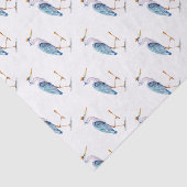 Royal Blue Heron Tissuepapier (Detail)