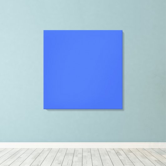 Royal Blue hex code 4169E1 Canvas Afdruk (Insitu (Houten vloer))