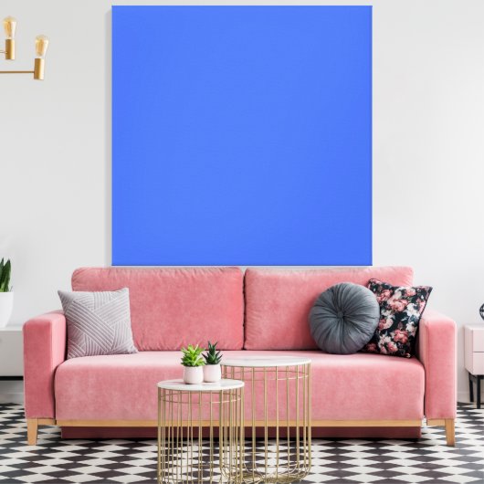 Royal Blue hex code 4169E1 Canvas Afdruk (Insitu (Woonkamer))