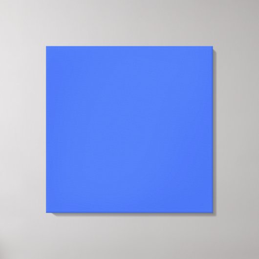 Royal Blue hex code 4169E1 Canvas Afdruk (Voorkant)