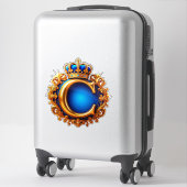 Royal Blue Letter C Monogram Sticker (Koffer)