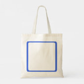 Royal Blue Lijst Custom Tas (Achterkant)