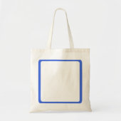 Royal Blue Lijst Custom Tas (Voorkant)