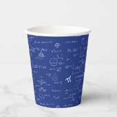 Royal Blue Math Papieren Bekers (Voorkant)