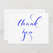 Royal blue merci cartes postales (Devant / Derrière)