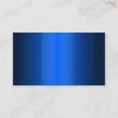 Royal Blue Metal Driver Visitekaartje (Achterkant)