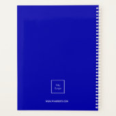 Royal Blue monogram Business logo 2026 Planner (Achterkant)