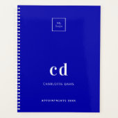 Royal Blue monogram Business logo 2026 Planner (Voorkant)