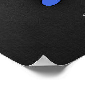 Royal Blue Motocross Poster (Hoek)